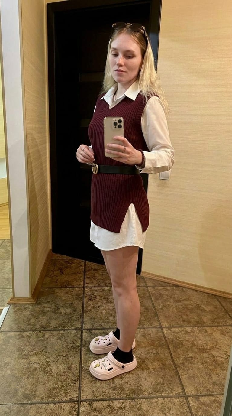 Structured Knit Vest AI